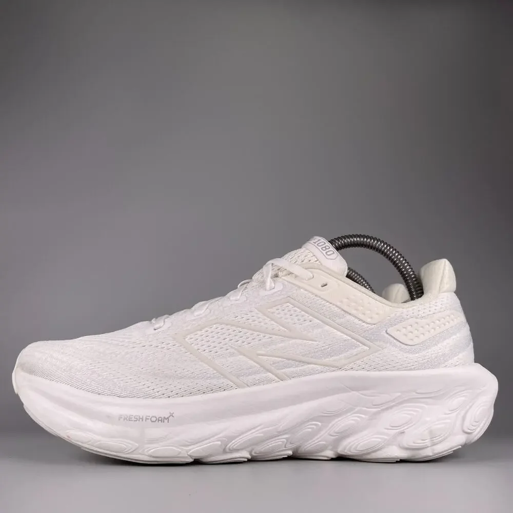 New Balance Fresh Foam x 1080v13 Womens 10 White/Silver Metallic Running Sneaker